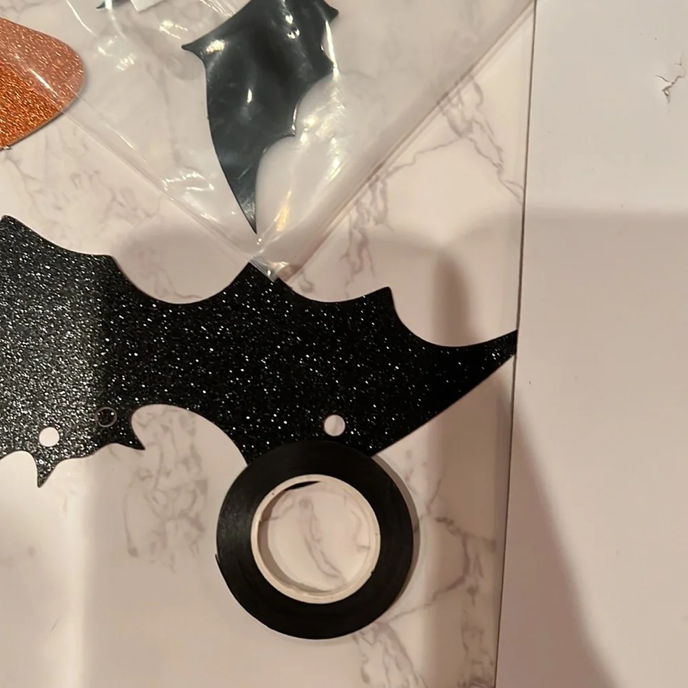 NIB “Happy Halloween” Banner with bats